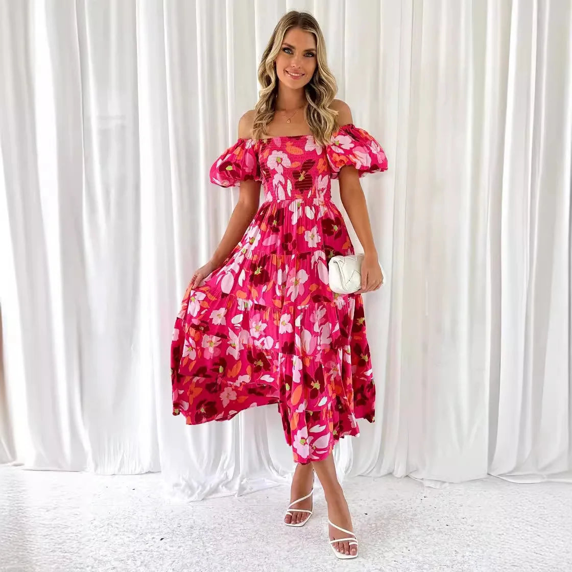 Damen Maxi Kleid mit Boho-Muster für den Sommer Jully