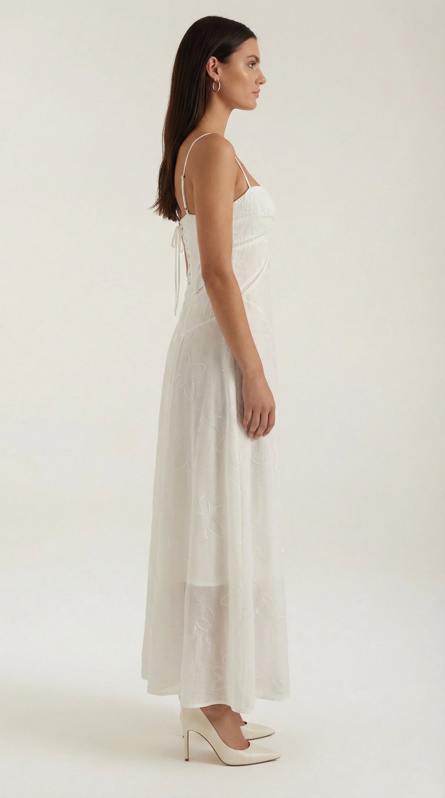 Damen Maxikleid aus Jacquard mit eleganter Silhouette Jully