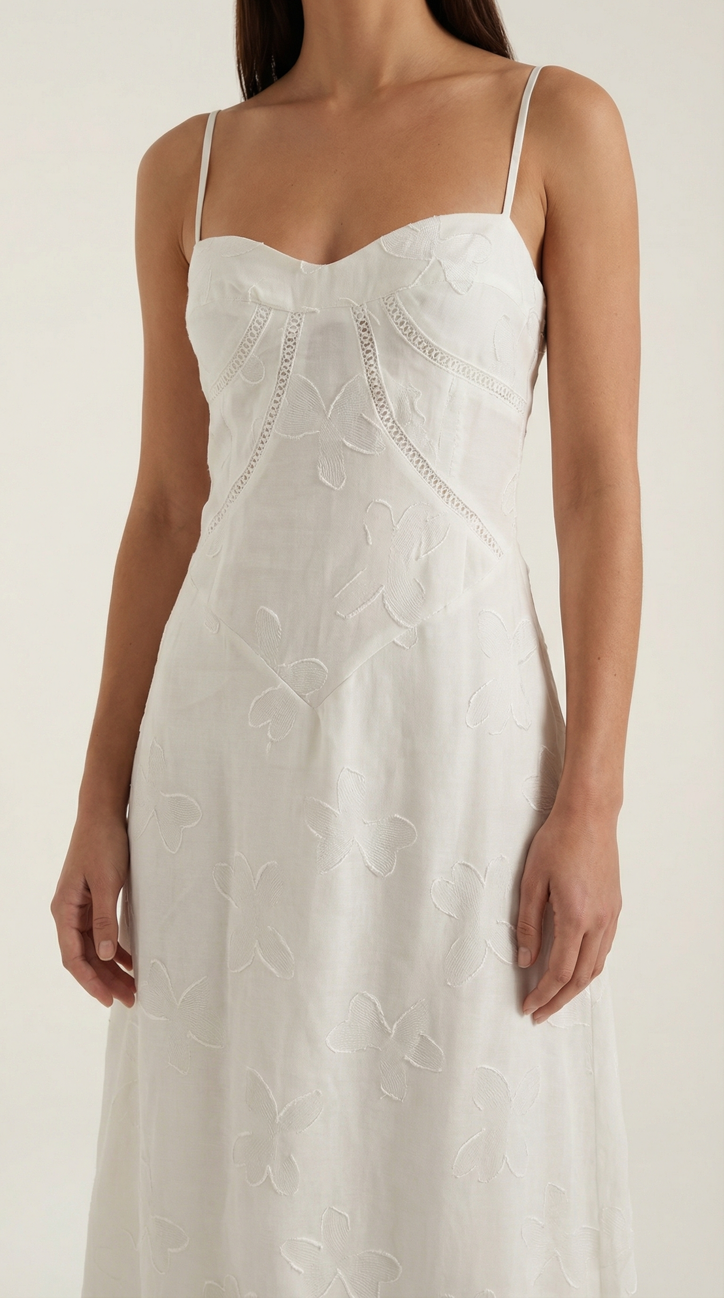 Damen Maxikleid aus Jacquard mit eleganter Silhouette Jully