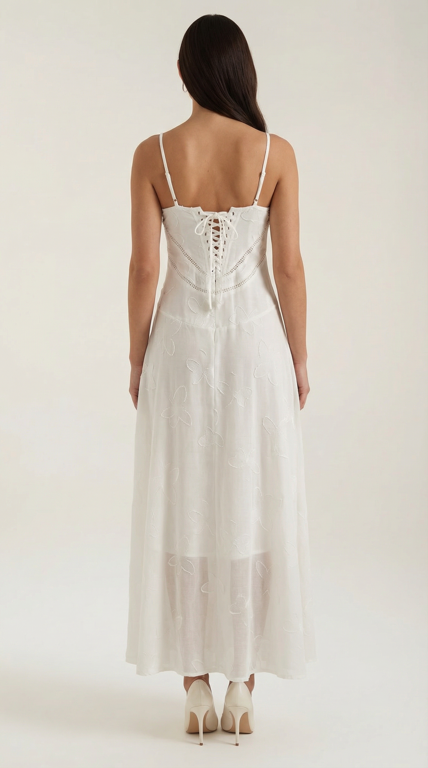 Damen Maxikleid aus Jacquard mit eleganter Silhouette Jully