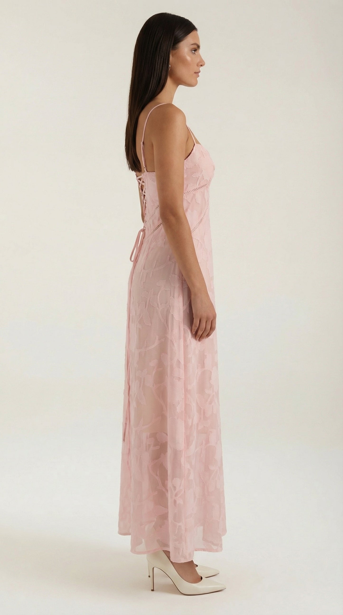 Damen Maxikleid aus Jacquard mit eleganter Silhouette Jully