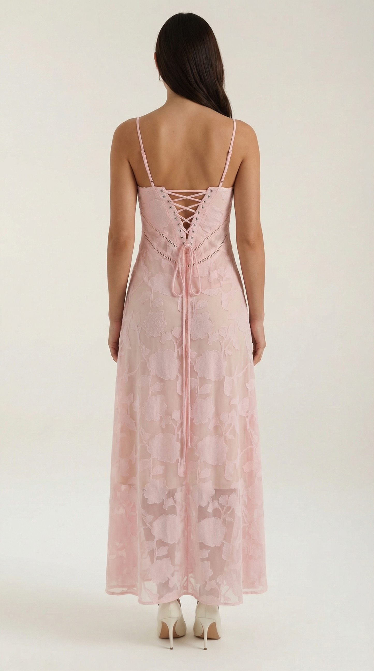 Damen Maxikleid aus Jacquard mit eleganter Silhouette Jully