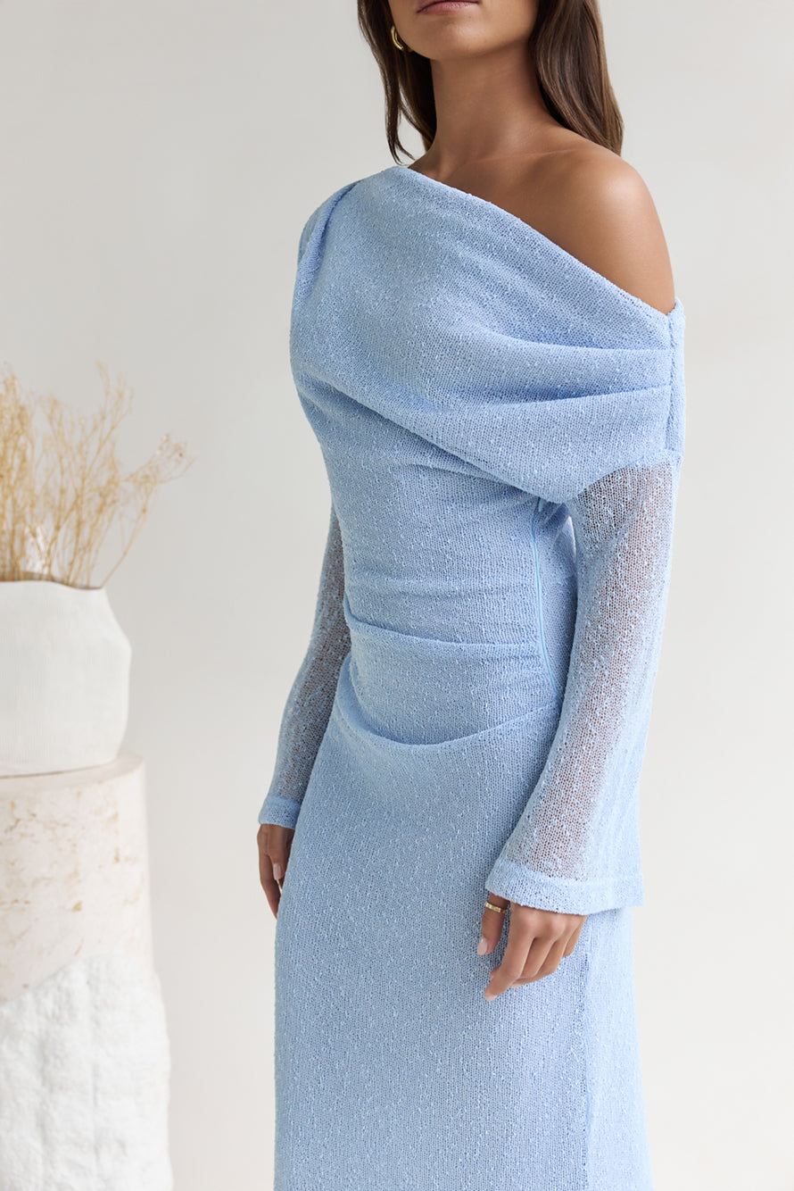 Damen Maxikleid mit Asymmetrischem Ausschnitt Jully
