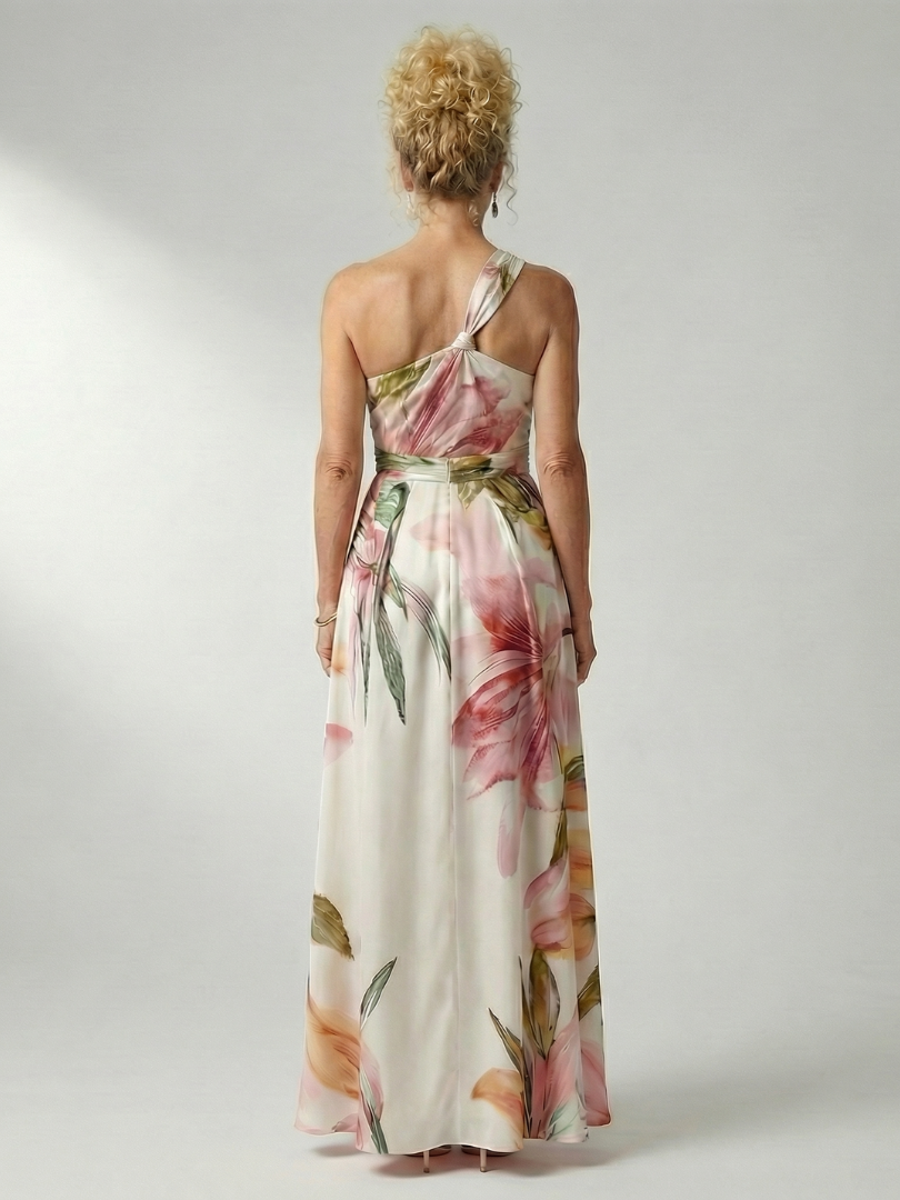 Damen Maxikleid mit Blumenmuster aus leichtem Stoff Jully