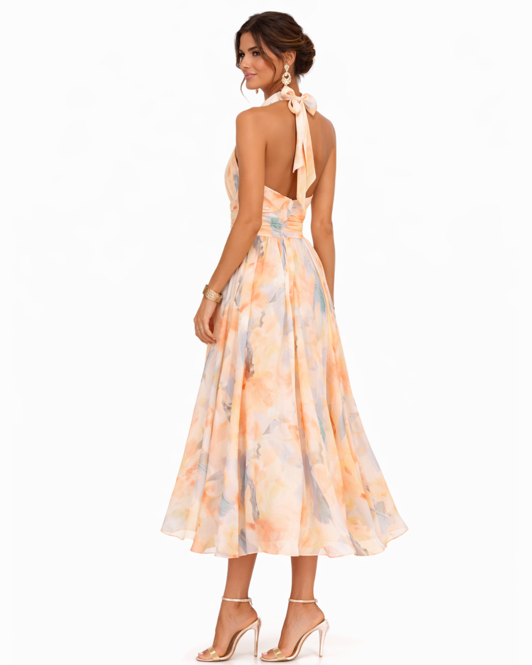 Damen Maxikleid mit Neckholder-Ausschnitt Jully