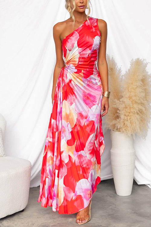 Damen Maxikleid mit One-Shoulder-Design Jully