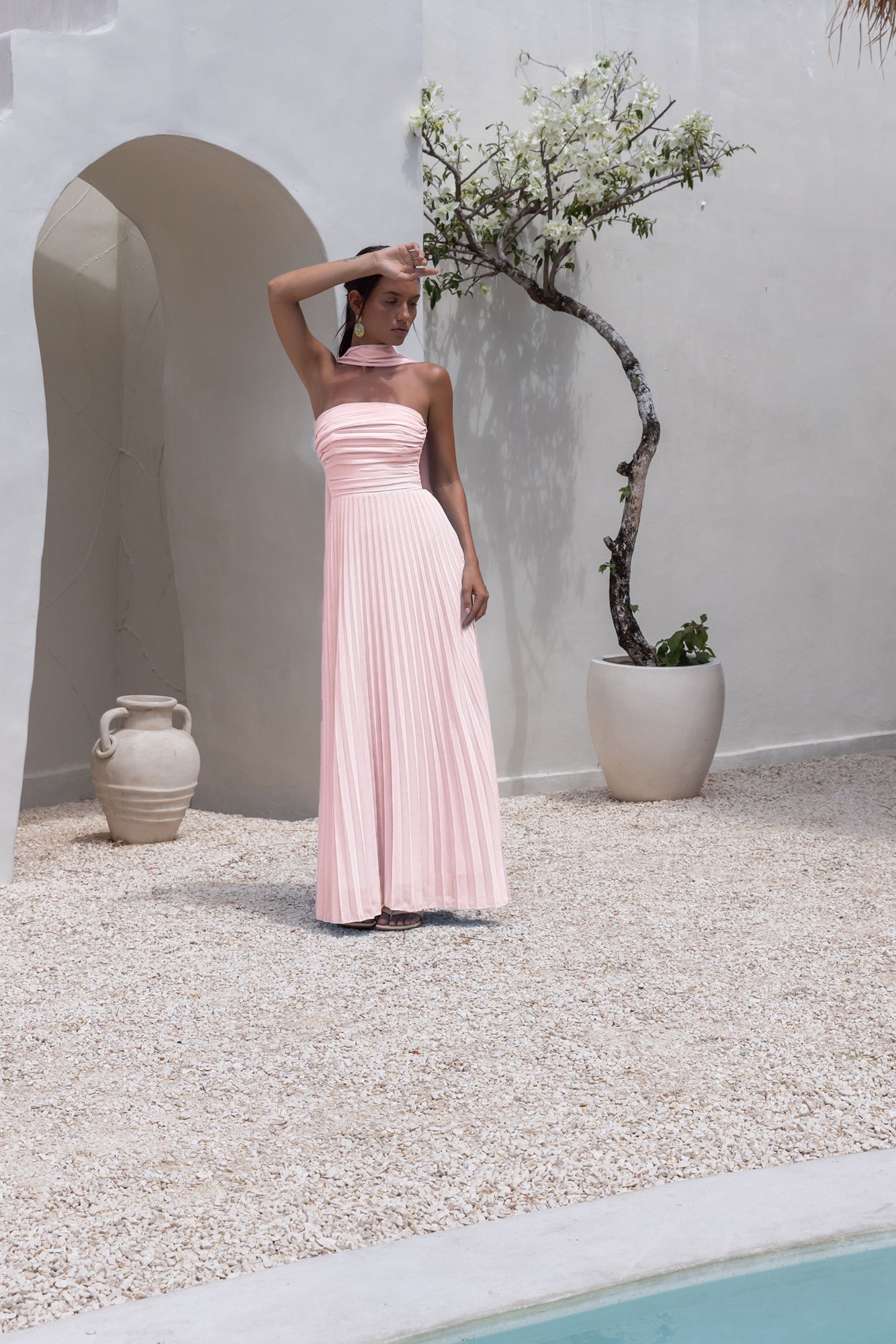 Damen Maxikleid mit Trägerlosem Design für Hochzeitsgäste Jully