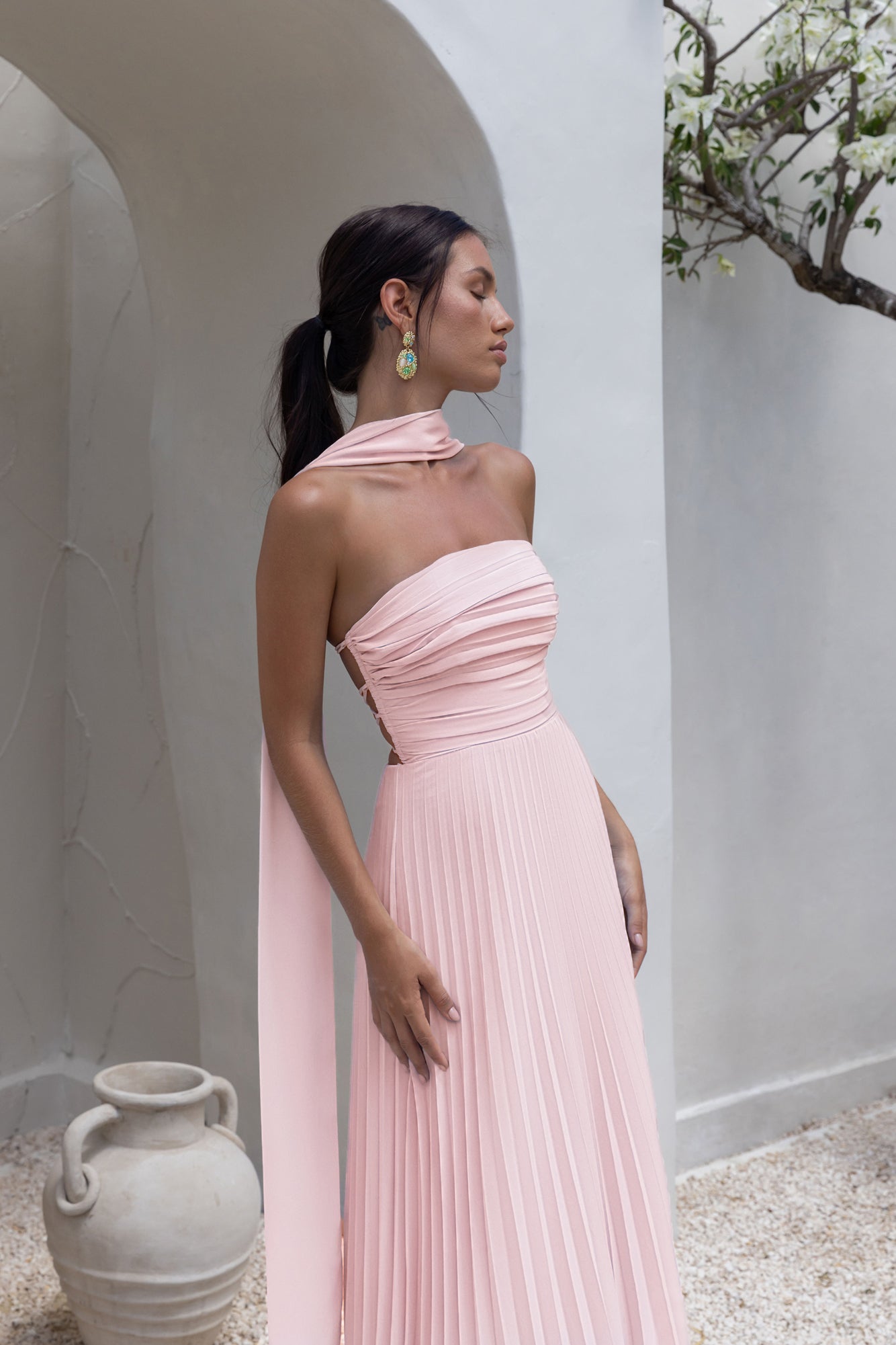 Damen Maxikleid mit Trägerlosem Design für Hochzeitsgäste Jully