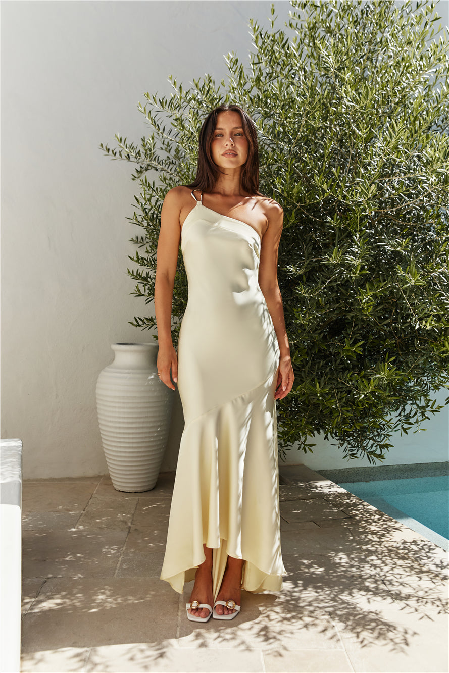 Damen Maxikleid mit asymmetrischem Ausschnitt Jully