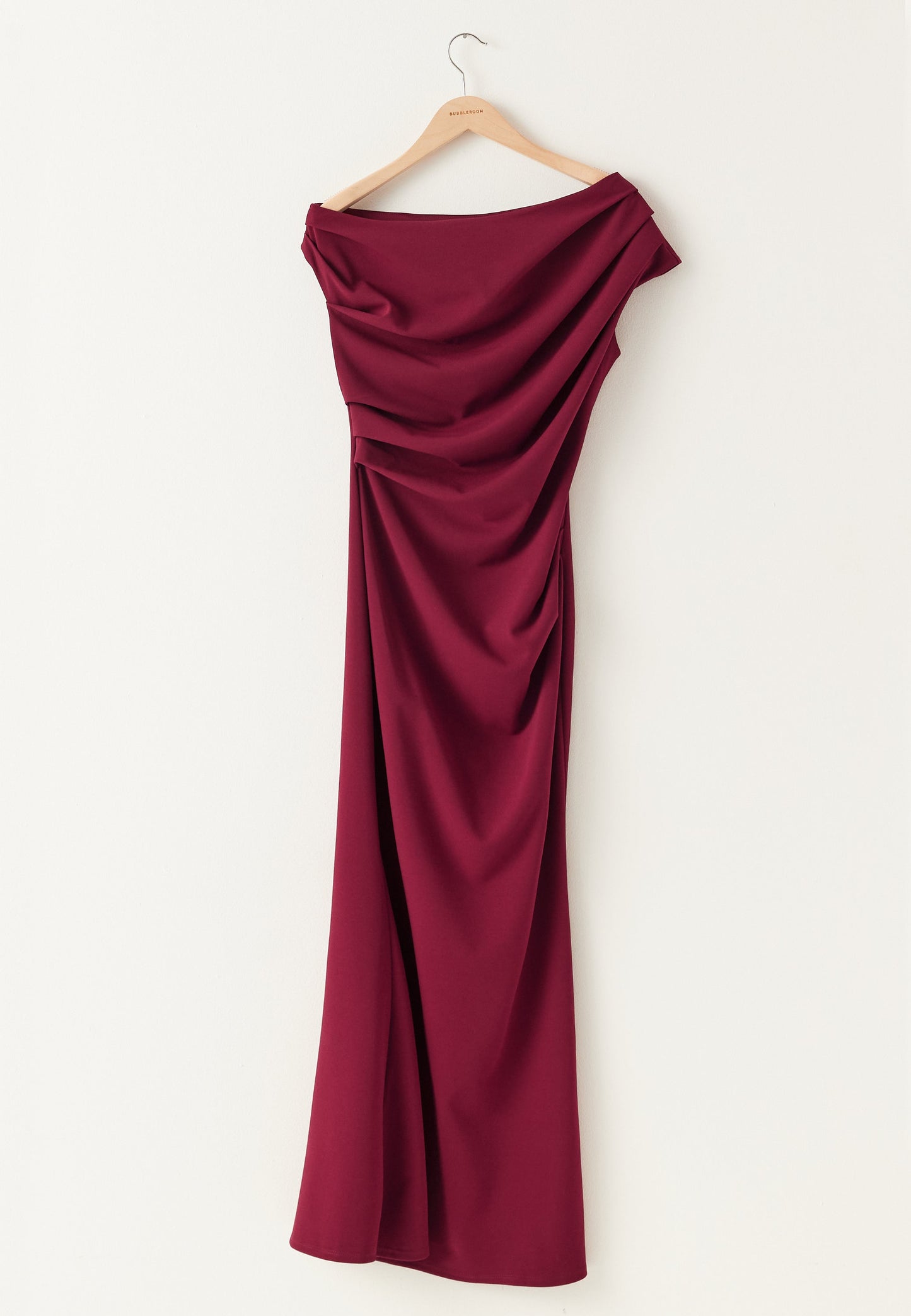 Damen Maxikleid mit asymmetrischem Ausschnitt aus Stretch-Jersey Jully