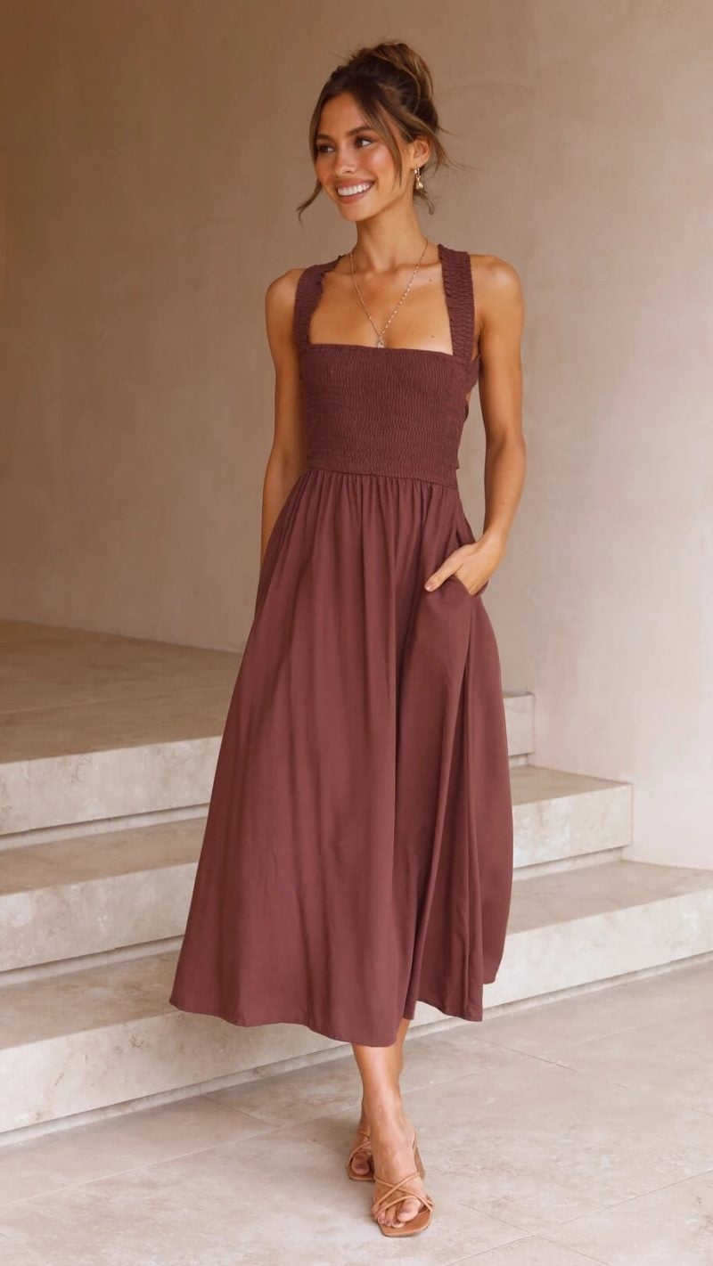 Damen Maxikleid mit elegantem Design Jully