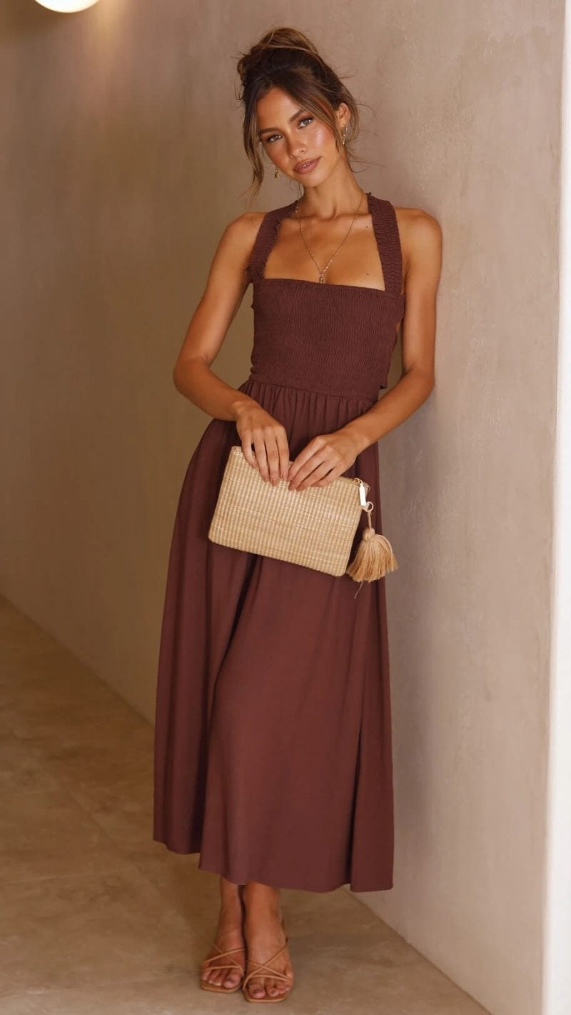 Damen Maxikleid mit elegantem Design Jully