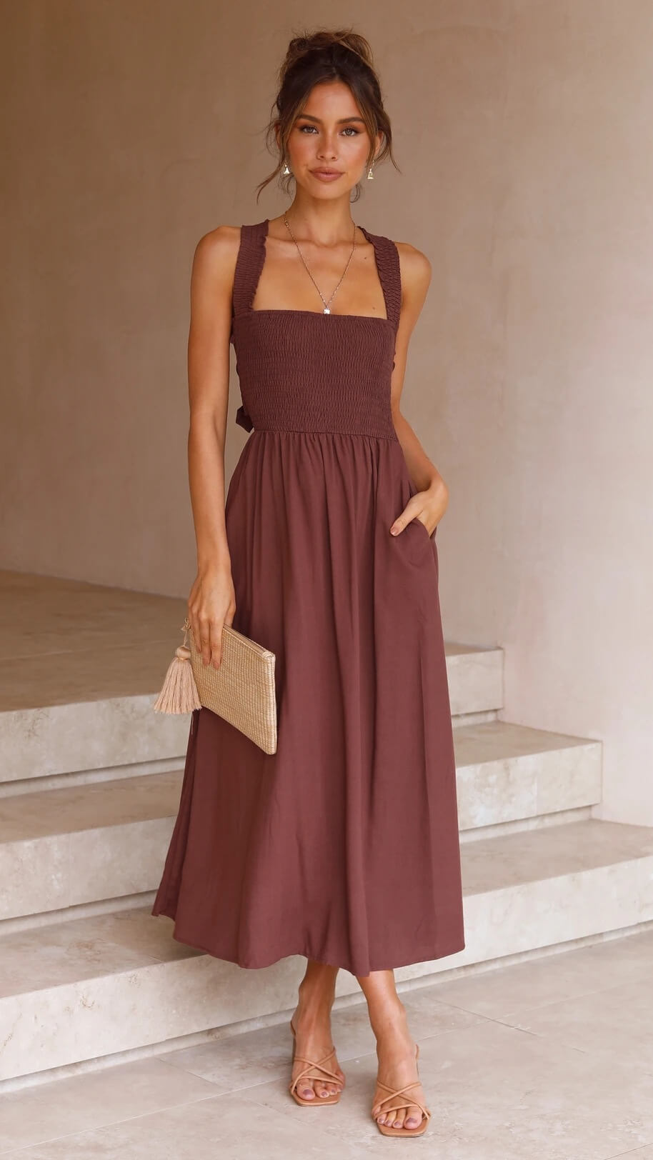 Damen Maxikleid mit elegantem Design Jully