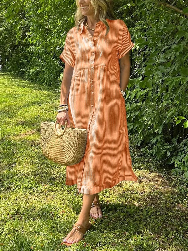 Damen Maxikleid mit fließendem Schnitt Jully