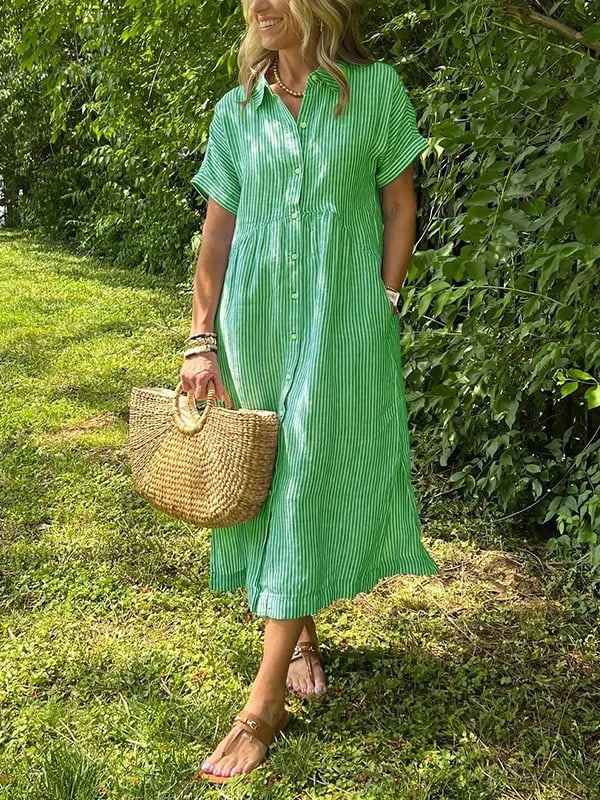 Damen Maxikleid mit fließendem Schnitt Jully
