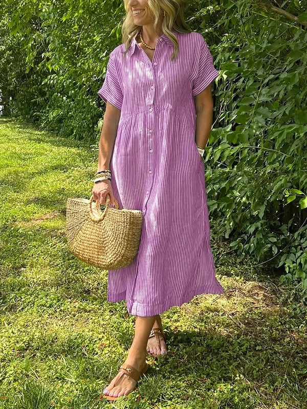 Damen Maxikleid mit fließendem Schnitt Jully