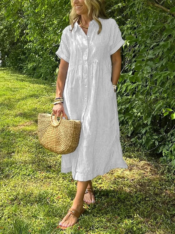 Damen Maxikleid mit fließendem Schnitt Jully