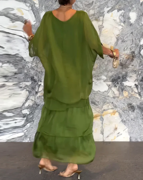 Damen Maxikleid mit fließendem Schnitt für Hochzeitsgäste Jully