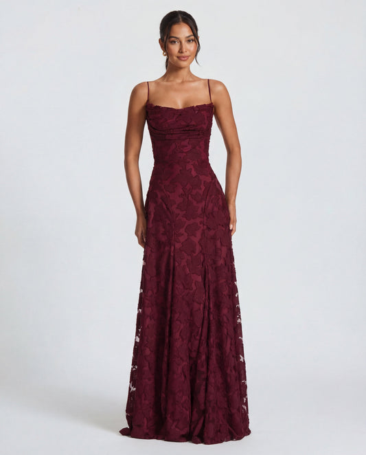 Damen Maxikleid mit floralem Muster Jully