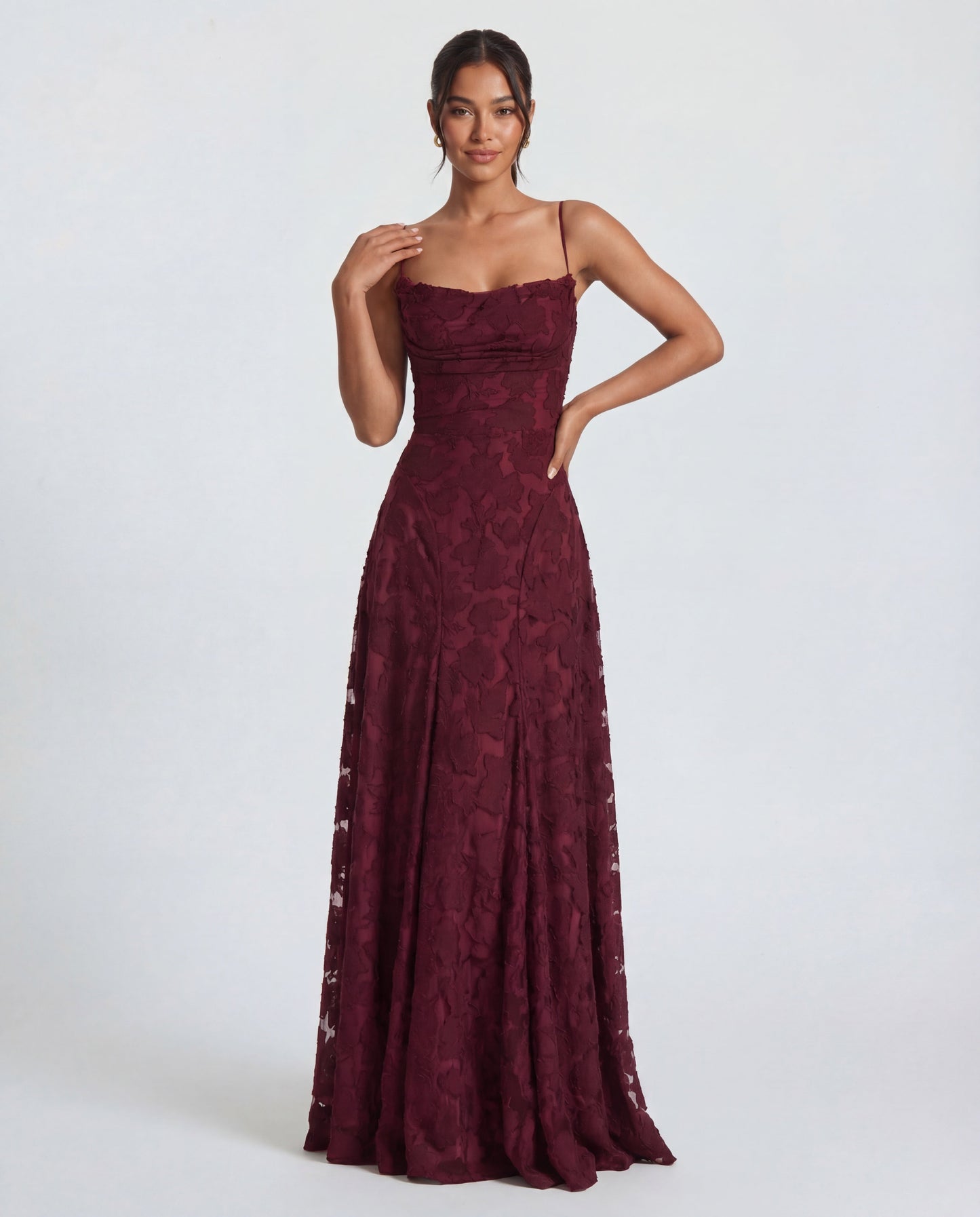 Damen Maxikleid mit floralem Muster Jully