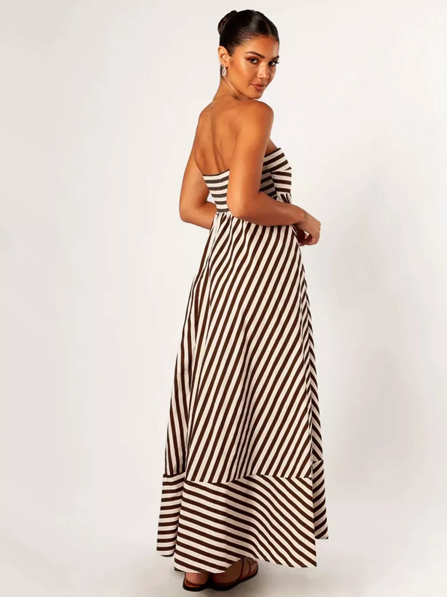 Damen Maxikleid mit gerafftem Design Jully