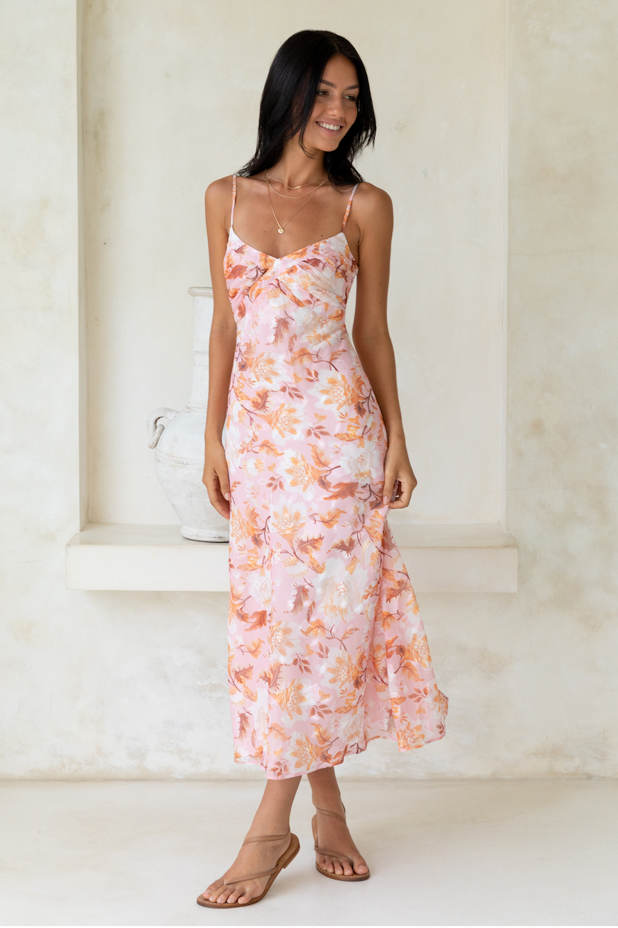 Damen Maxikleid mit herzförmigem Ausschnitt Jully