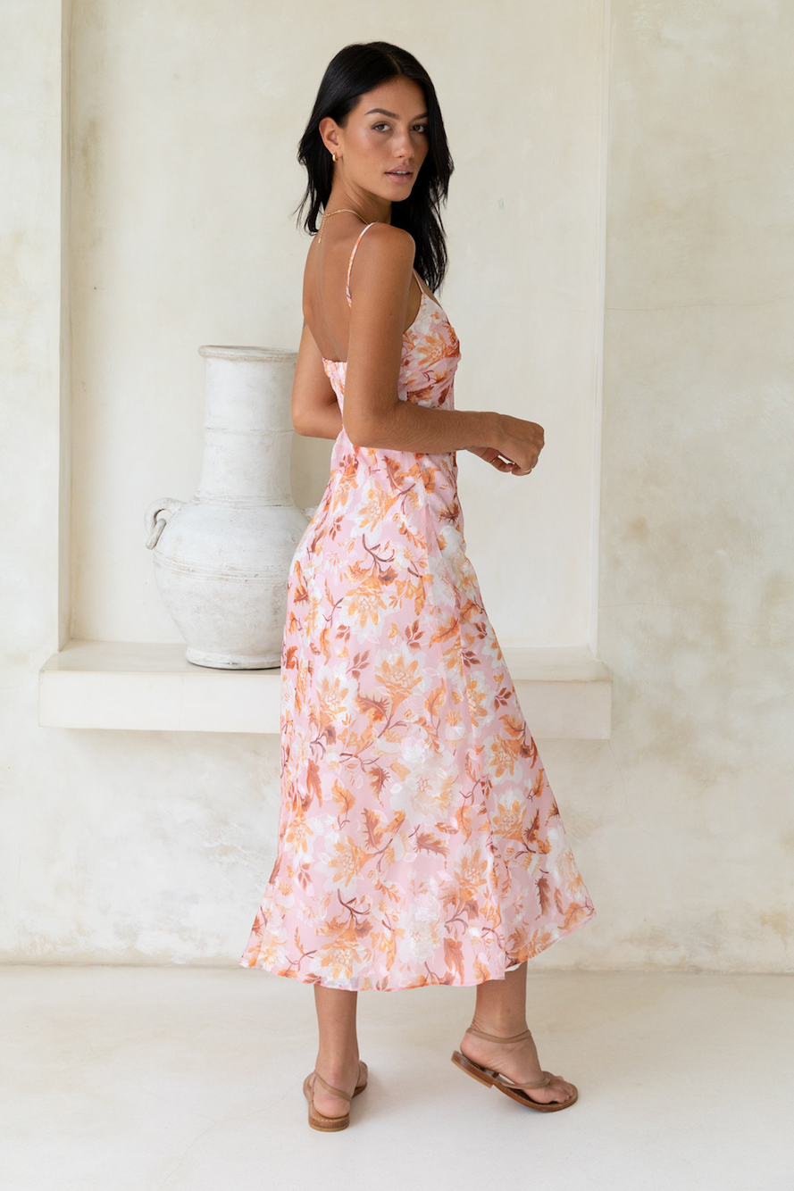 Damen Maxikleid mit herzförmigem Ausschnitt Jully