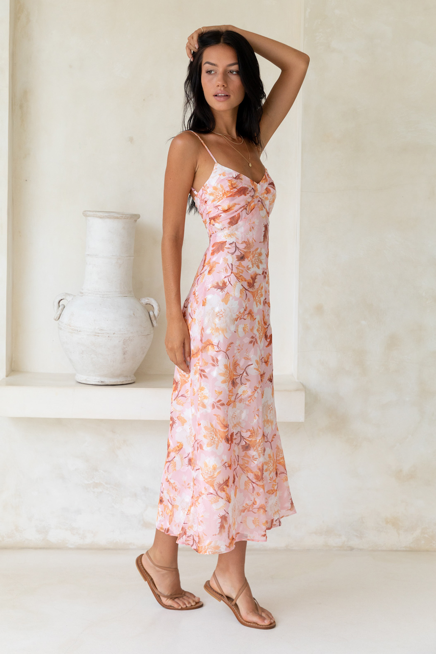 Damen Maxikleid mit herzförmigem Ausschnitt Jully