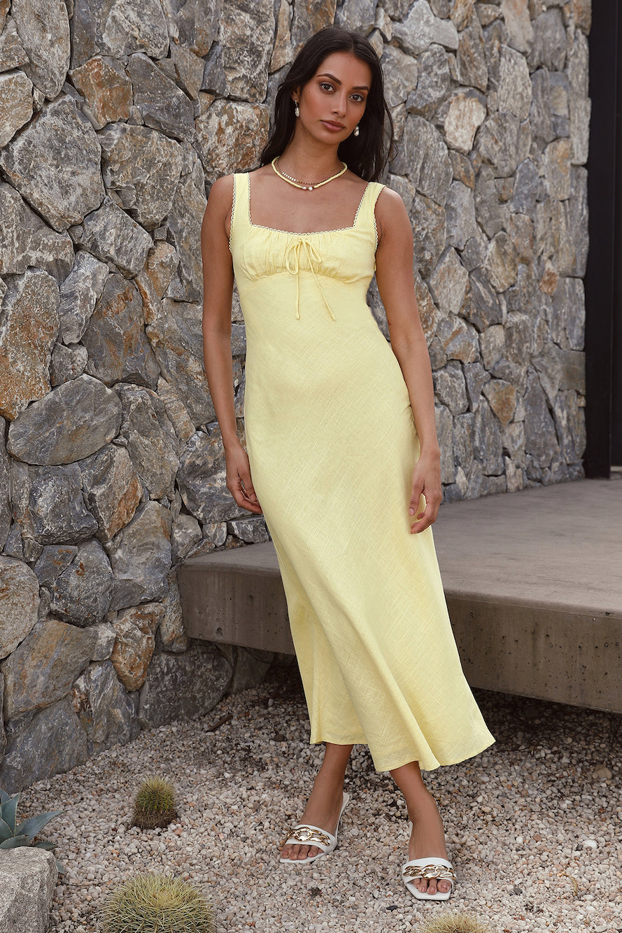 Damen Maxikleid mit quadratischem Ausschnitt Jully