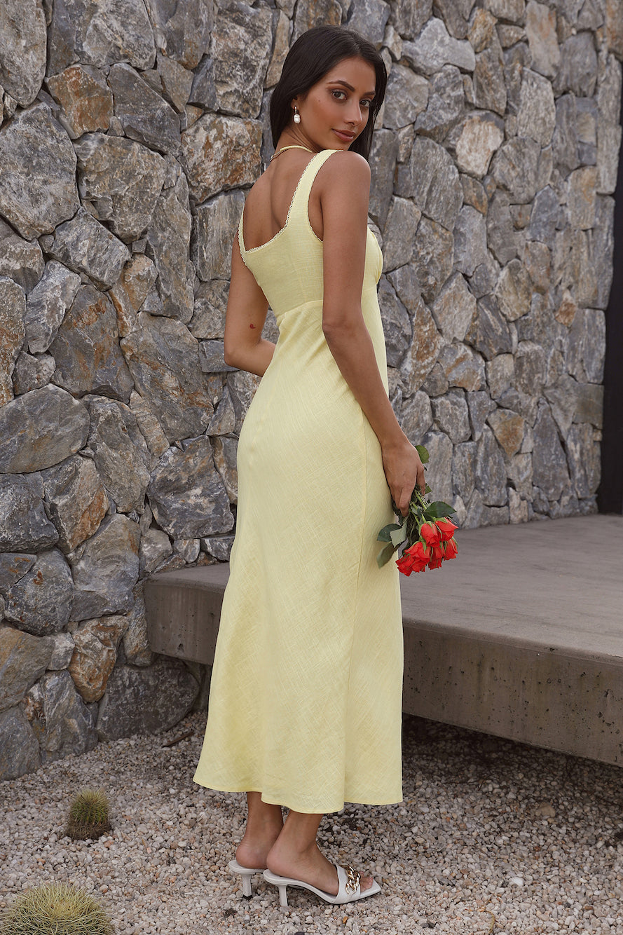 Damen Maxikleid mit quadratischem Ausschnitt Jully