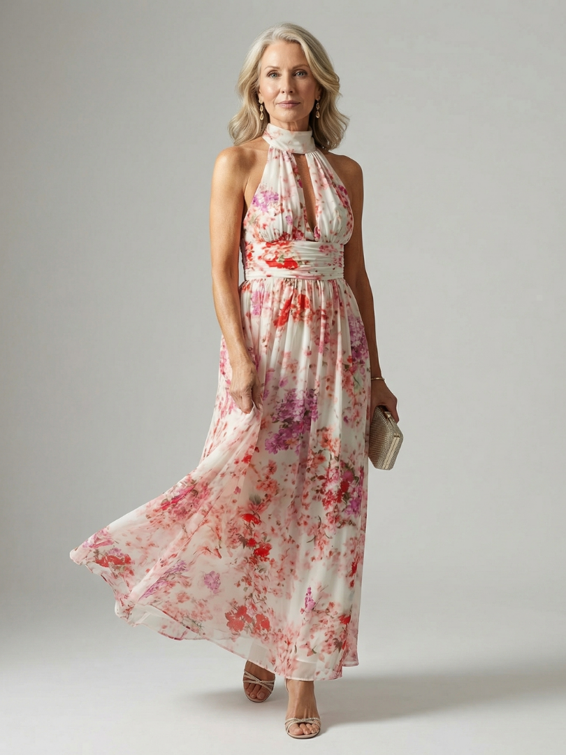 Damen Maxikleid mit schmeichelndem Schnitt Jully