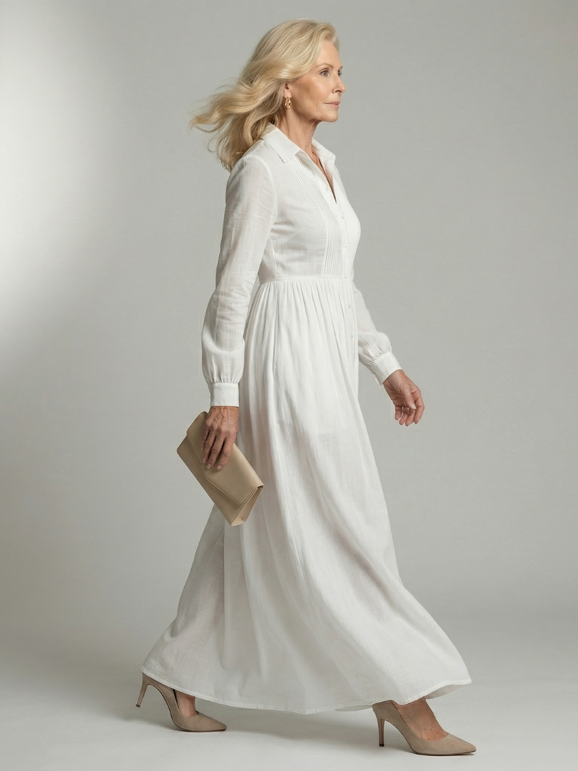 Damen Maxikleid mit schmeichelndem Schnitt Jully