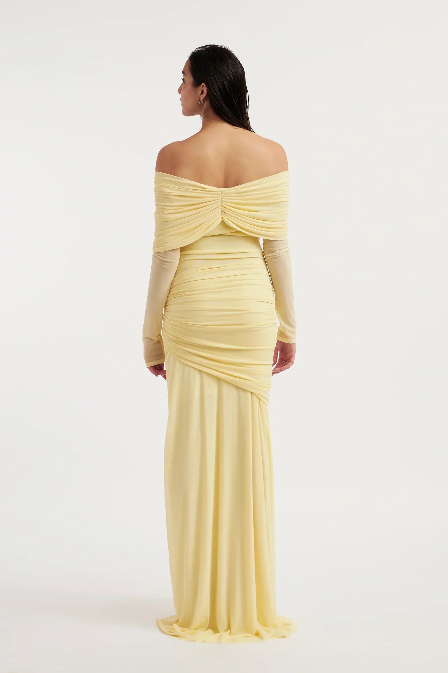 Damen Maxikleid mit schulterfreiem Design Jully