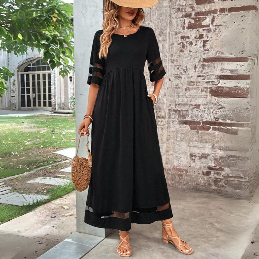 Damen Midi-Kleid mit Empire-Taille Jully