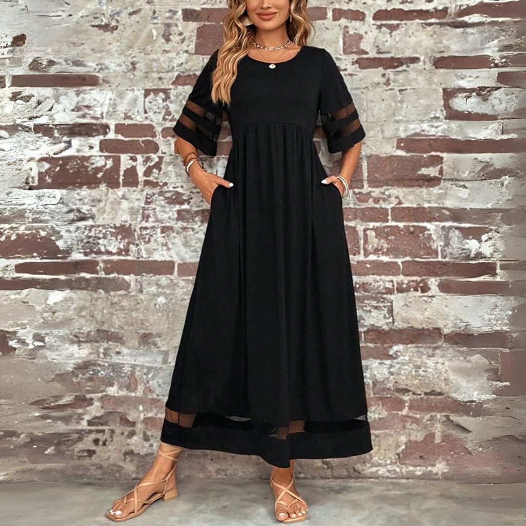 Damen Midi-Kleid mit Empire-Taille Jully