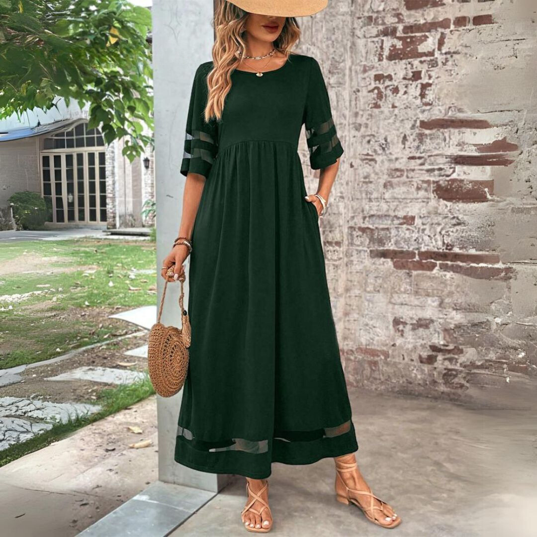Damen Midi-Kleid mit Empire-Taille Jully