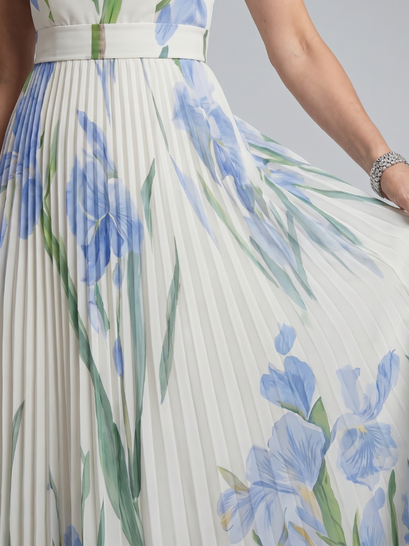 Damen Midi-Kleid mit quadratischem Ausschnitt Jully