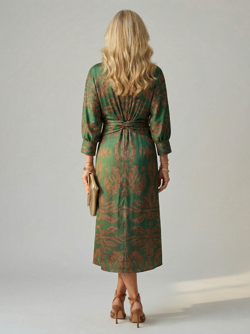 Damen Midi-Wickelkleid aus leichtem Stoff Jully