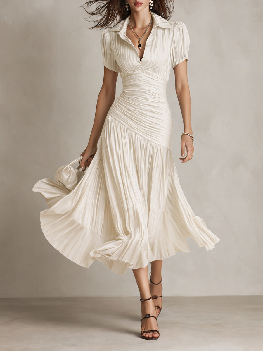 Damen Midikleid mit Retro-Streifen Jully