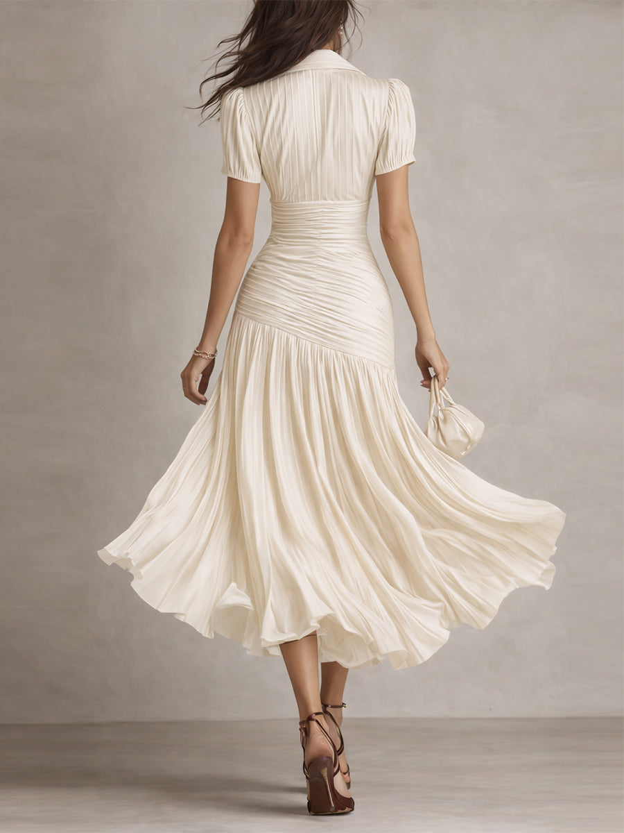 Damen Midikleid mit Retro-Streifen Jully