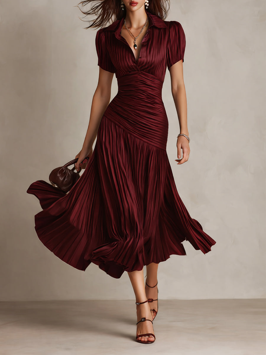 Damen Midikleid mit Retro-Streifen Jully