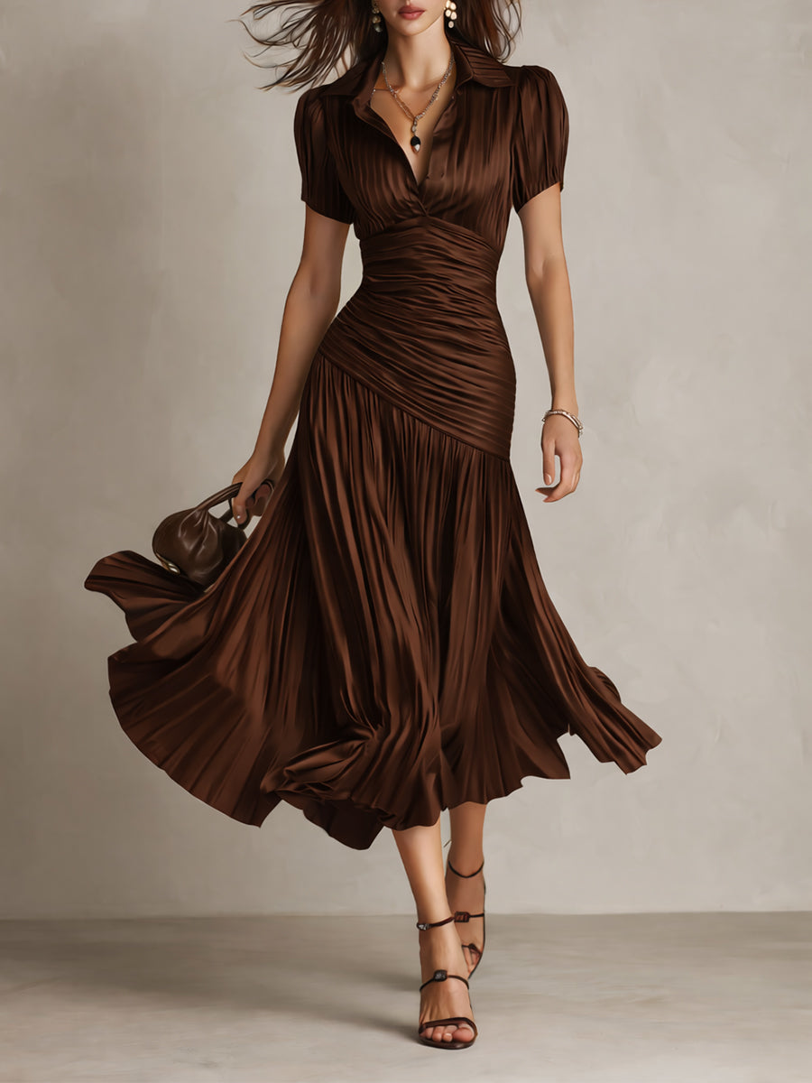 Damen Midikleid mit Retro-Streifen Jully