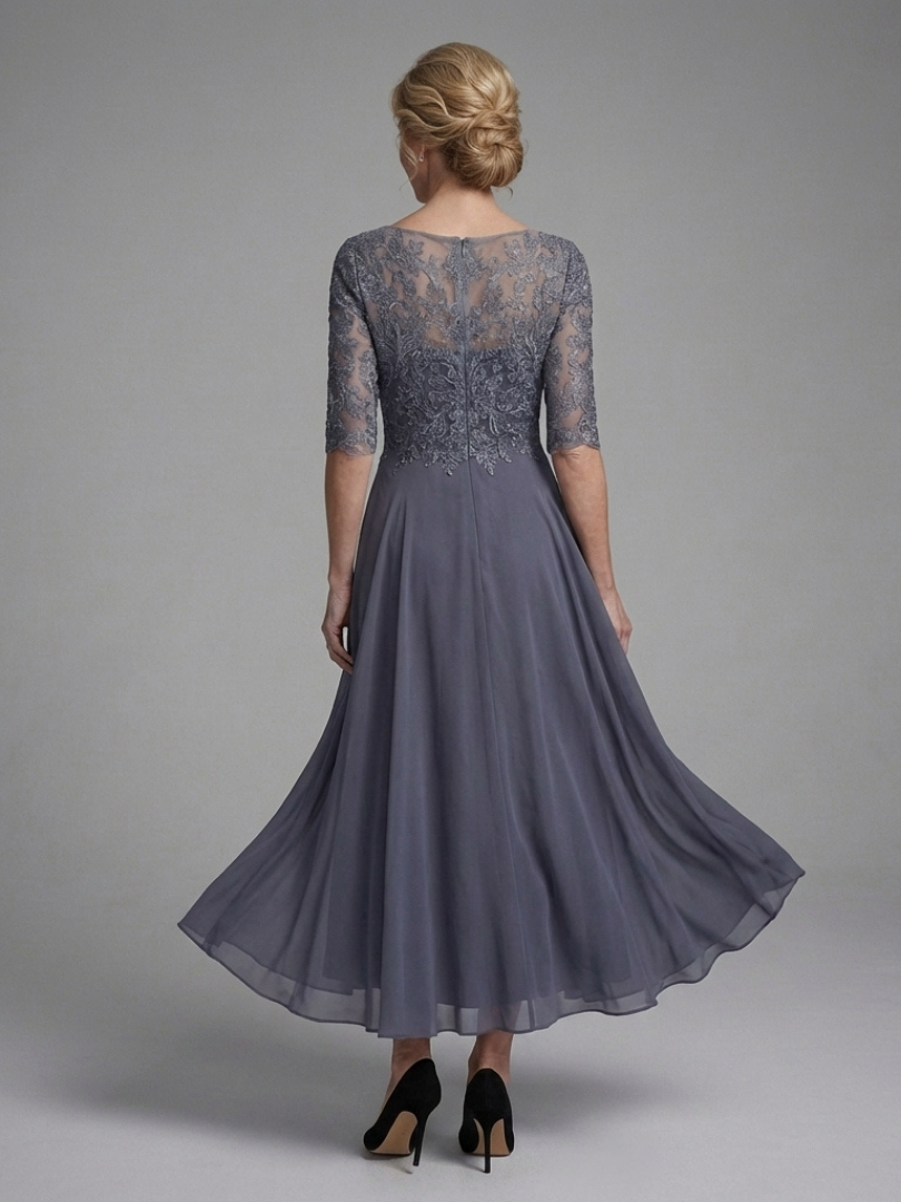 Damen Midikleid mit Spitzenmieder Jully