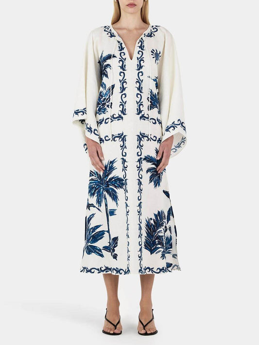 Damen Midikleid mit Vintage-Hawaii-Print Jully
