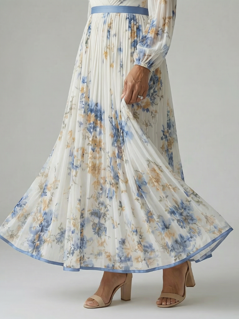 Damen Midikleid mit Wickel-Design für festliche Anlässe Jully
