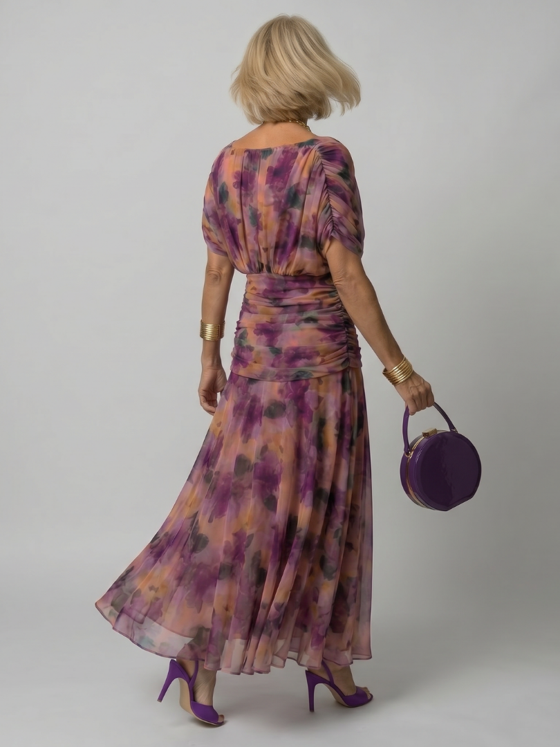 Damen Midikleid mit drapiertem Ausschnitt Jully