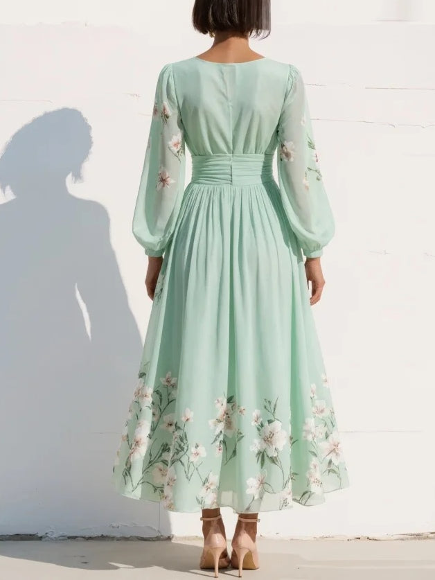 Damen Midikleid mit floralem Design für festliche Anlässe Jully