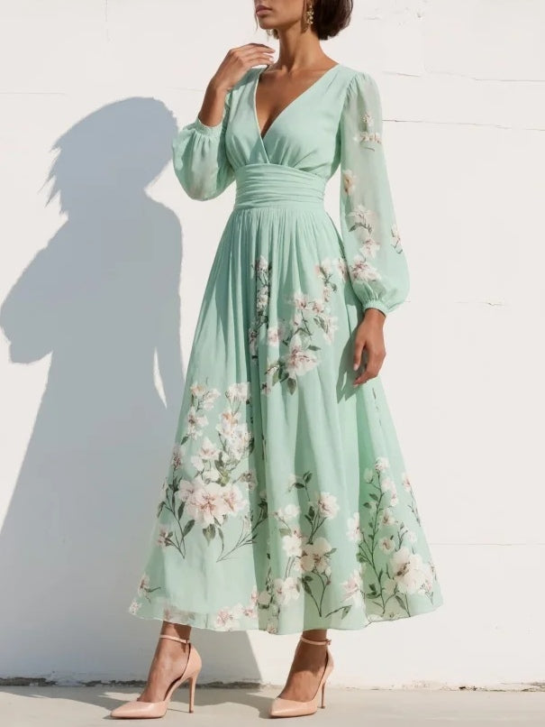Damen Midikleid mit floralem Design für festliche Anlässe Jully
