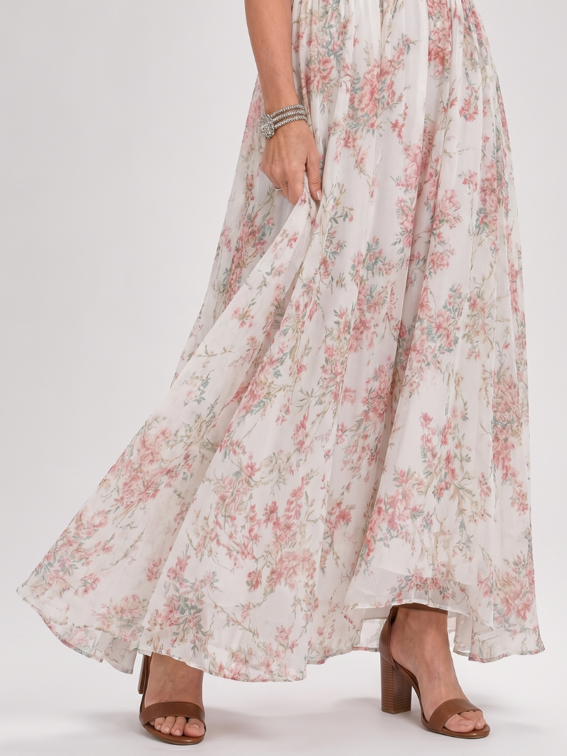 Damen Midikleid mit floralem Druck und Neckholder Jully