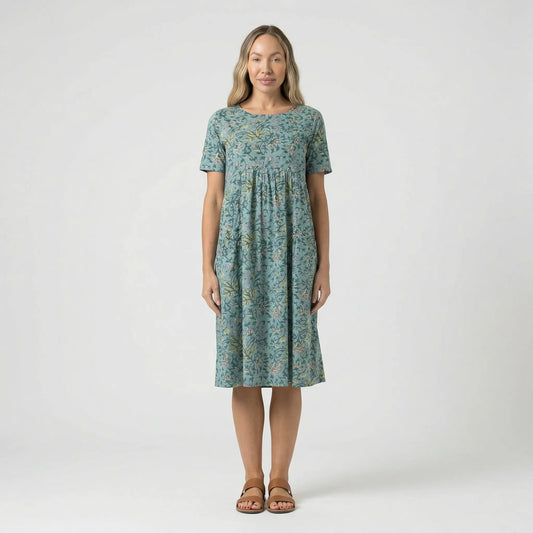 Damen Midikleid mit floralem Muster und lockerem Schnitt Jully